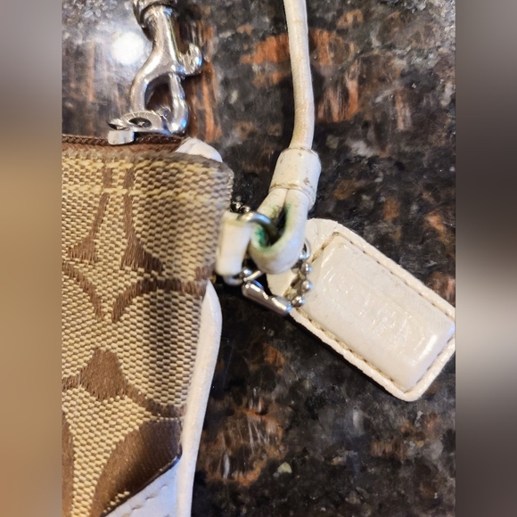 Coach Signature Small Wristlet Purse - Picture 3 of 8